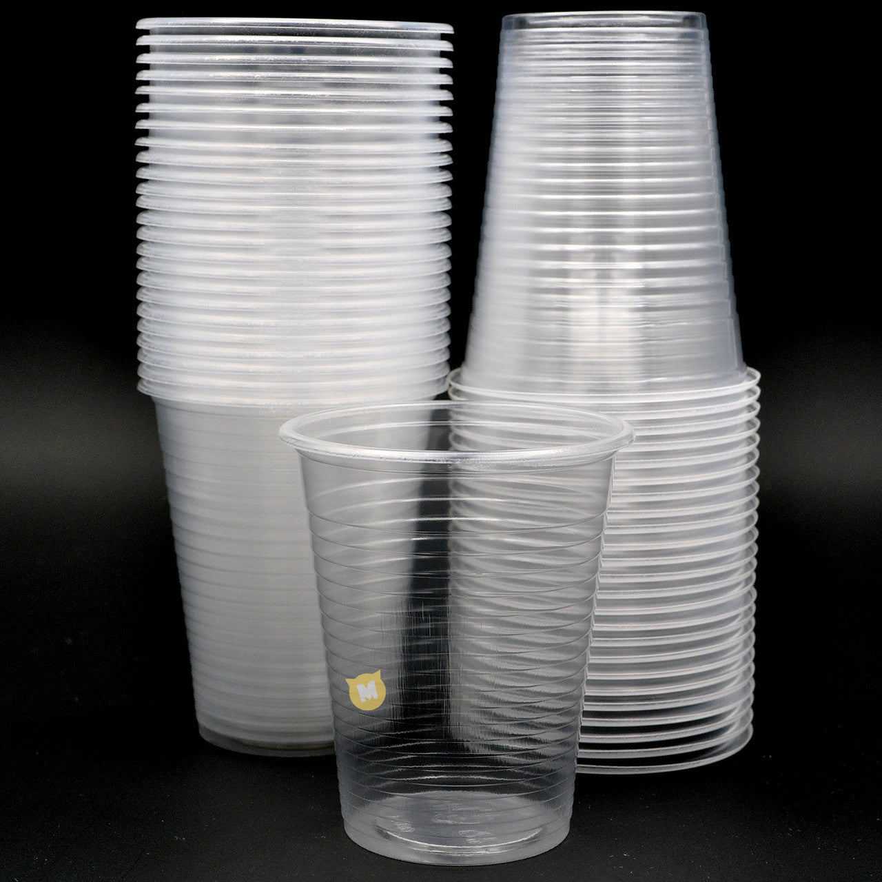 200ml Clear Plastic Stir Cups 24 per pack