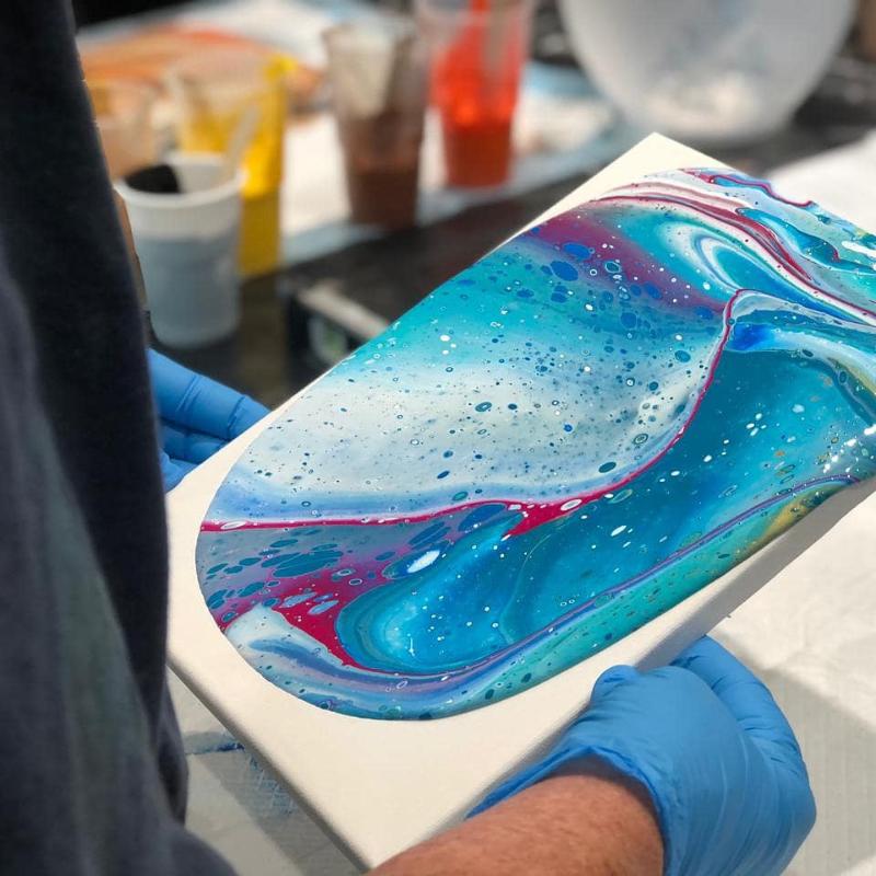 Acrylic Pouring Seniors Class - 20th January 2025