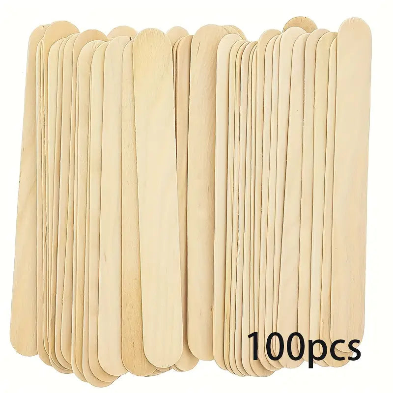 100 Wooden Craft Stir Sticks Large